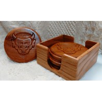QHS Spirit Wear Wooden Coasters (Set of 4)