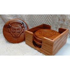 QHS Spirit Wear Wooden Coasters (Set of 4)