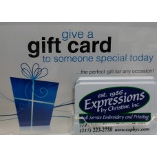 Expressions by Christine $75.00 Gift Card