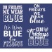 QHS "On Fridays We Wear Blue" Shirt