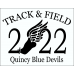 QHS Track and Field Ombre Shirt