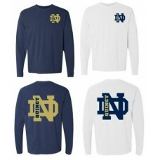 QND Long Sleeved T-Shirt with Logos on Front and Back