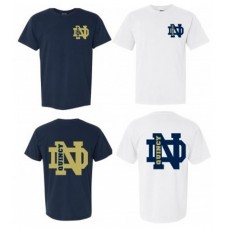 QND Short-Sleeved T-Shirt with Logo on Front and Back