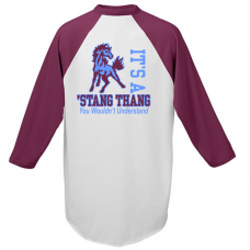Unity Baseball Jersey with "Stang Thang" Slogan