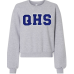 Dream Big QHS Balloon Sleeve Crop Sweatshirt