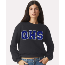 Dream Big QHS Balloon Sleeve Crop Sweatshirt