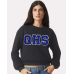 Dream Big QHS Balloon Sleeve Crop Sweatshirt