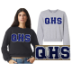 Dream Big QHS Balloon Sleeve Crop Sweatshirt