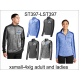 QHS Cross Country Heather Colorblock 1/4-Zip Pullover