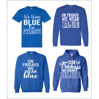 QHS "On Fridays We Wear Blue" Shirt