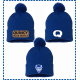 QHS Spirit Wear Roll Up Stocking Hat with Cuff and Pom