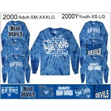 QHS Spirit Wear Tie-Dyed Long Sleeve Shirt