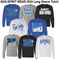 QHS Spirit Wear 100% Cotton Long Sleeve Shirt