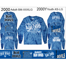 QHS Spirit Wear Tie-Dyed Long Sleeve Shirt