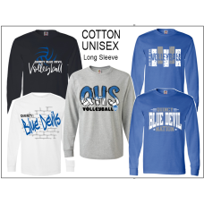 QHS Volleyball 100% Cotton Long Sleeve Shirt